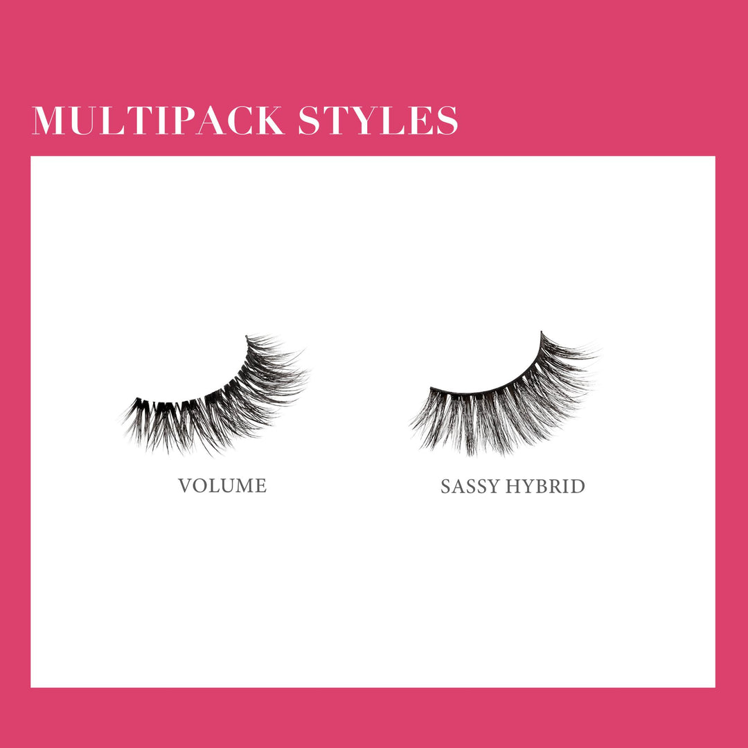 KISS Lash Couture Luxtensions Collection False Eyelashes, 4 Count