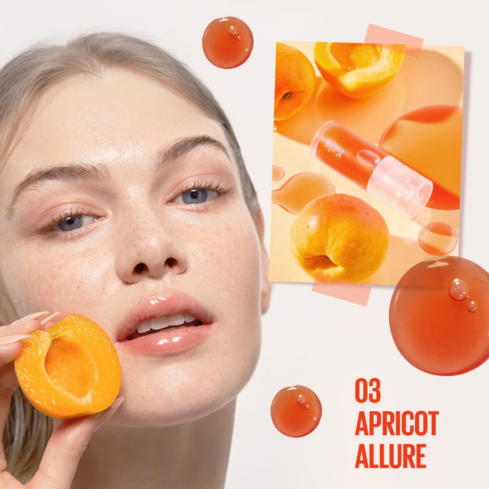 Kaja Juicy Glass Lip Oil, Apricot Allure, 4 ml