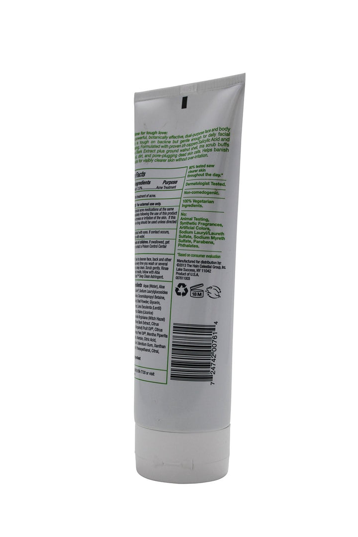 Alba Botanica Acnedote Face And Body Scrub, 8 oz