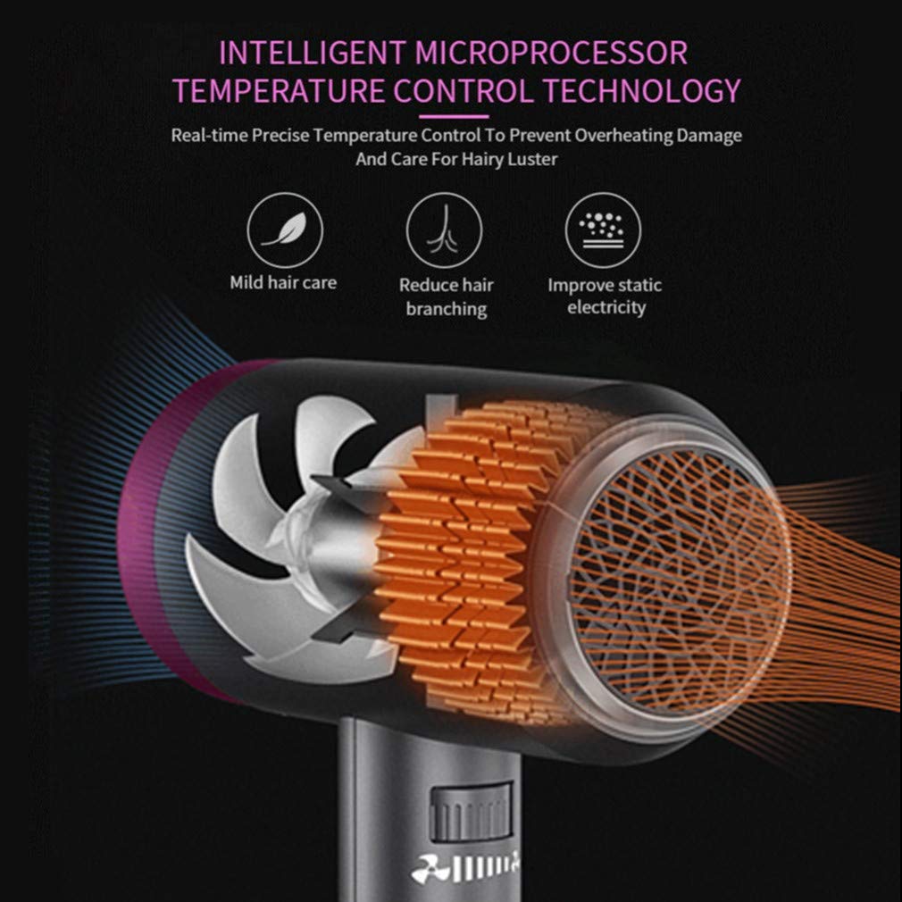 REBUNE 3 in 1 Hair Dryer Far Infrared Thermo Protect Hair Styler