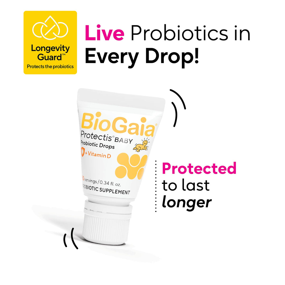 BioGaia Probiotic Drops With Vitamin D, 10 ml, 1 Pack