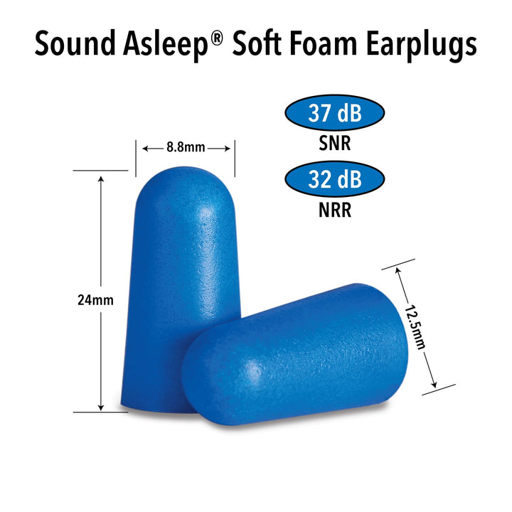 Mack's Sound Asleep Soft Foam Earplugs, 32dB, 12 Pair