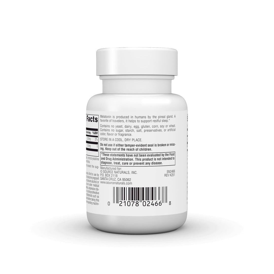 Source Naturals Sleep Science Melatonin, 10 mg, 60 Count