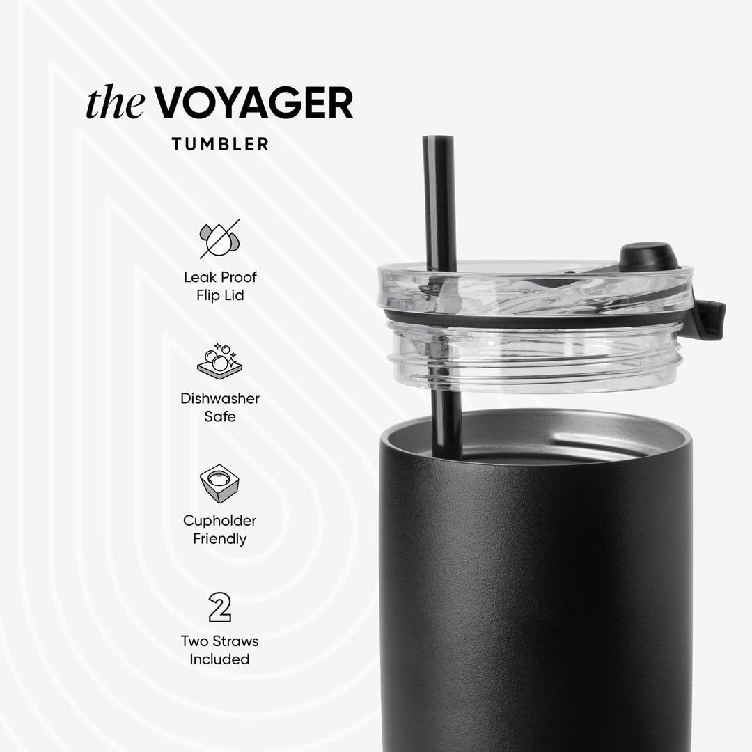 Simple Modern Travel Coffee Mug Tumbler with Flip Lid, Almond Birch, 16 oz