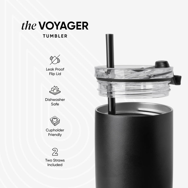 Simple Modern Travel Coffee Mug Tumbler with Flip Lid, Almond Birch, 16 oz
