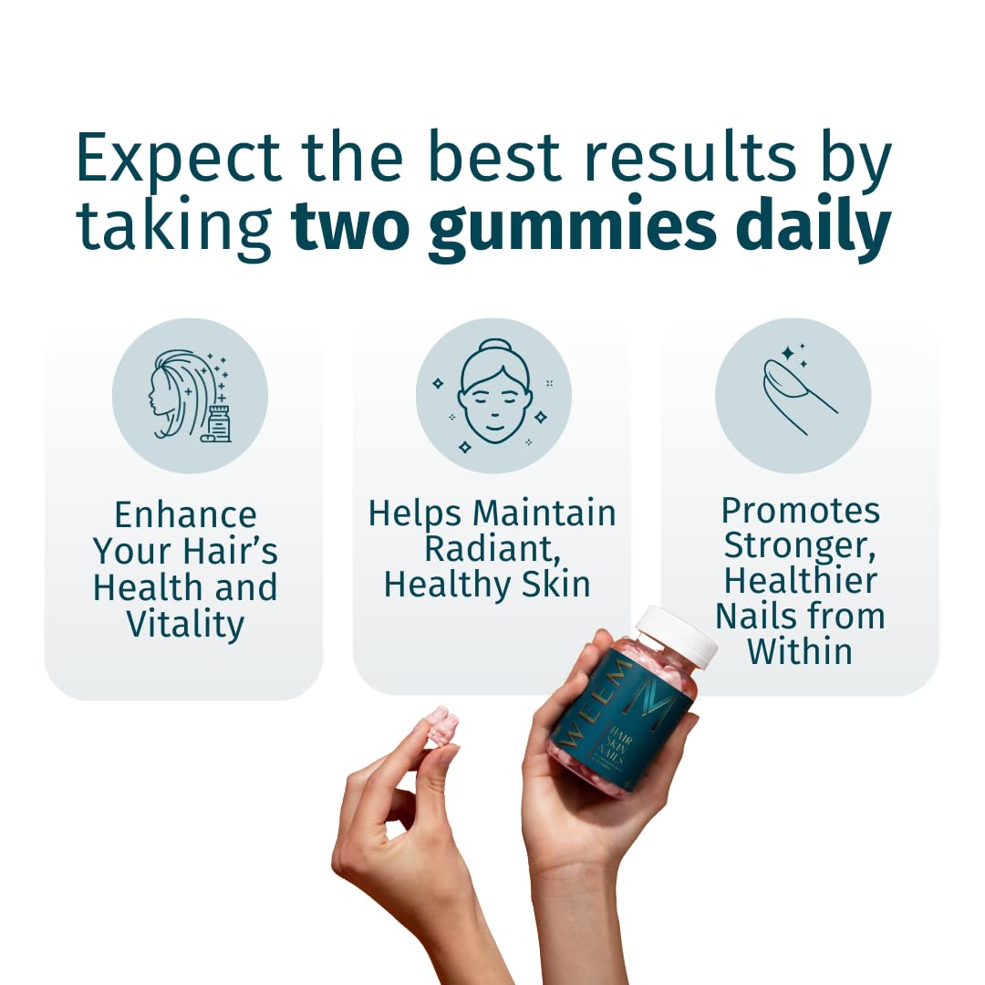 WEEM Biotin Gummies, Extra Strength 10,000mcg