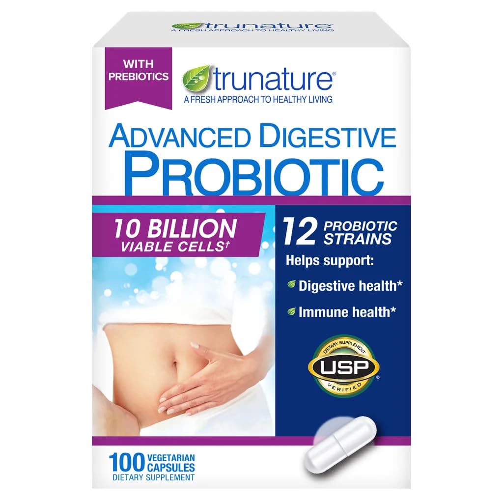 TruNature Advanced Digestive Probiotic, 100 Count