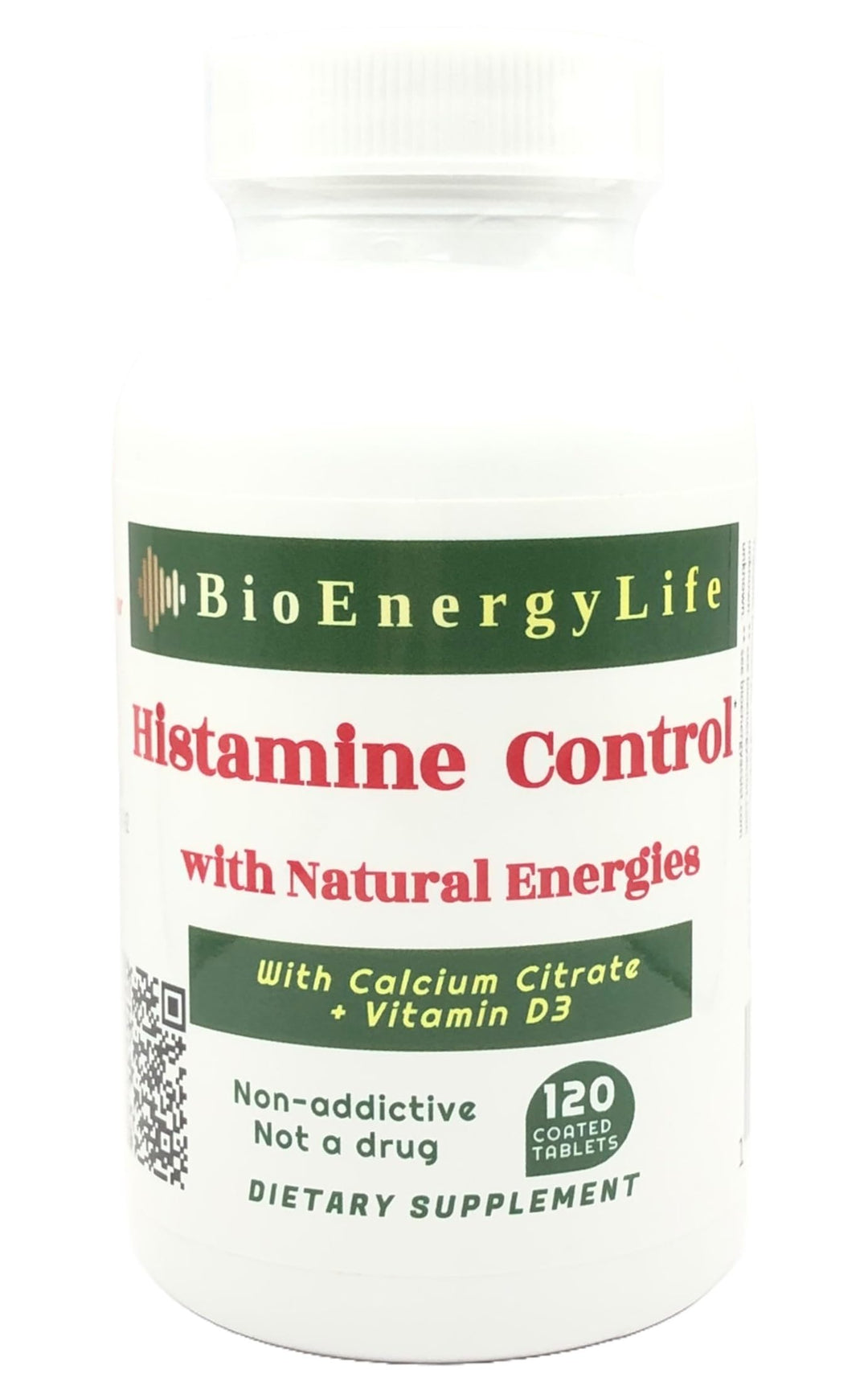 BioEnergyLife Histamine Control Tablets, 120 Count