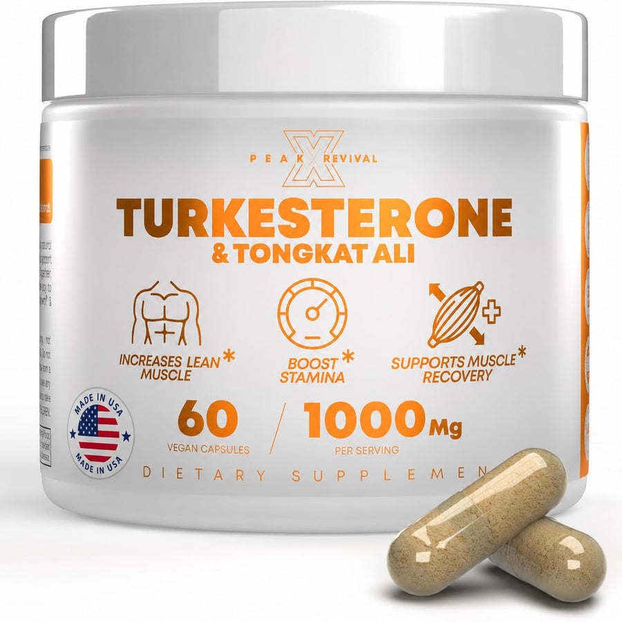 Peak Revival-X Turkesterone & Tongkat Ali, 1000 mg, 60 Count