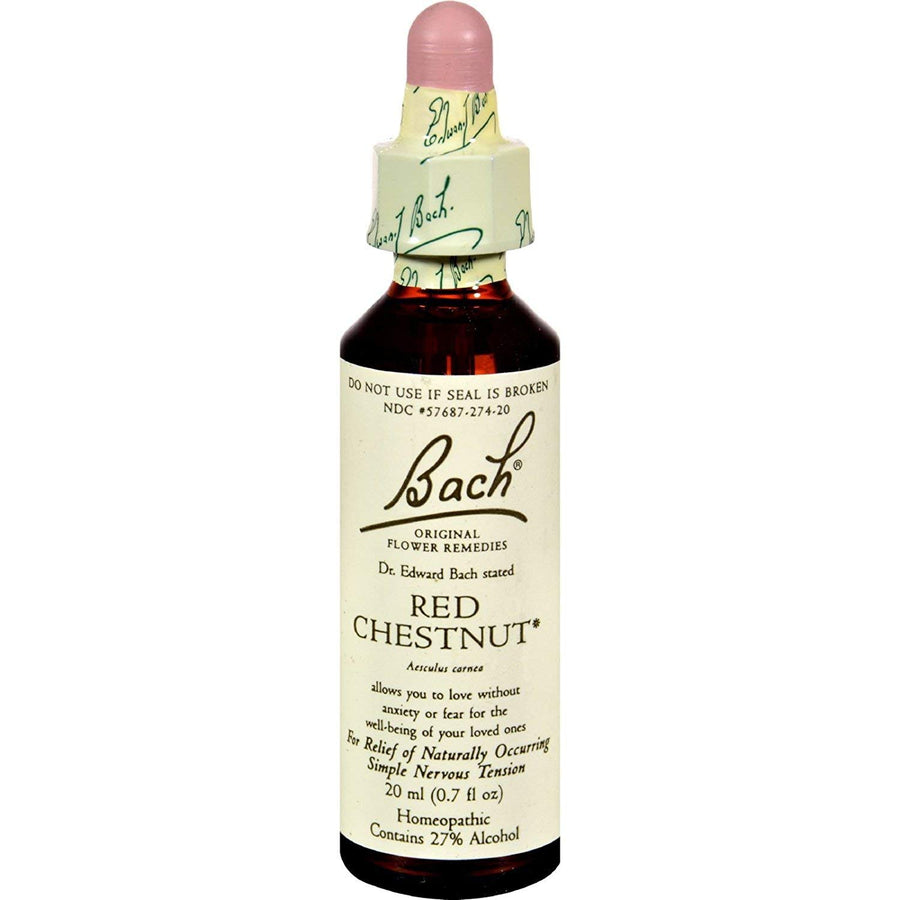 Bach Red Chestnut Flower Essence, 20 ml, Pack of 3