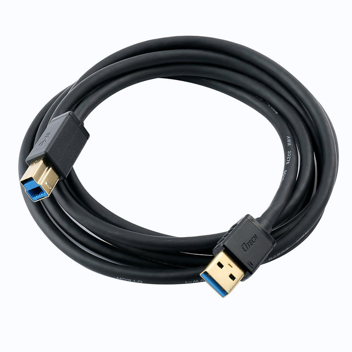 DTech USB 3.0 Cable, A Male to B Male, 6 ft
