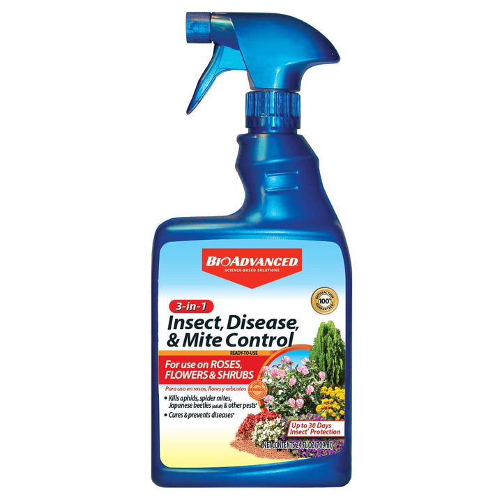 BioAdvanced 3-In-1 Insect Disease and Mite Control, Ready-to-Use, 24 oz