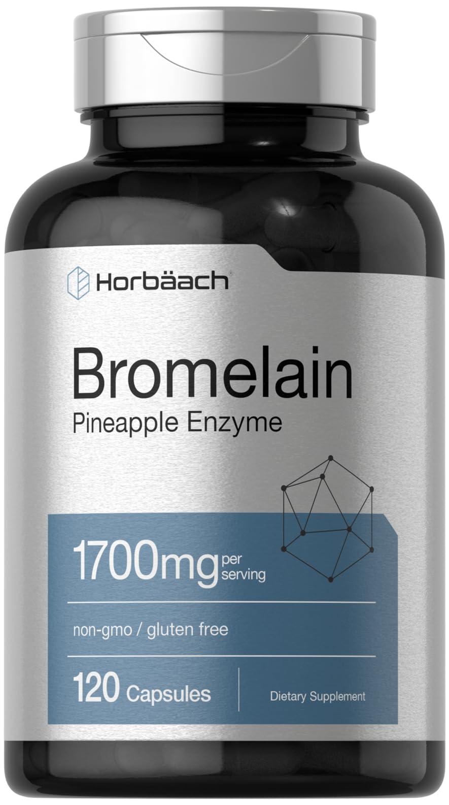 Horbäach Bromelain, 1700 mg, 120 Count