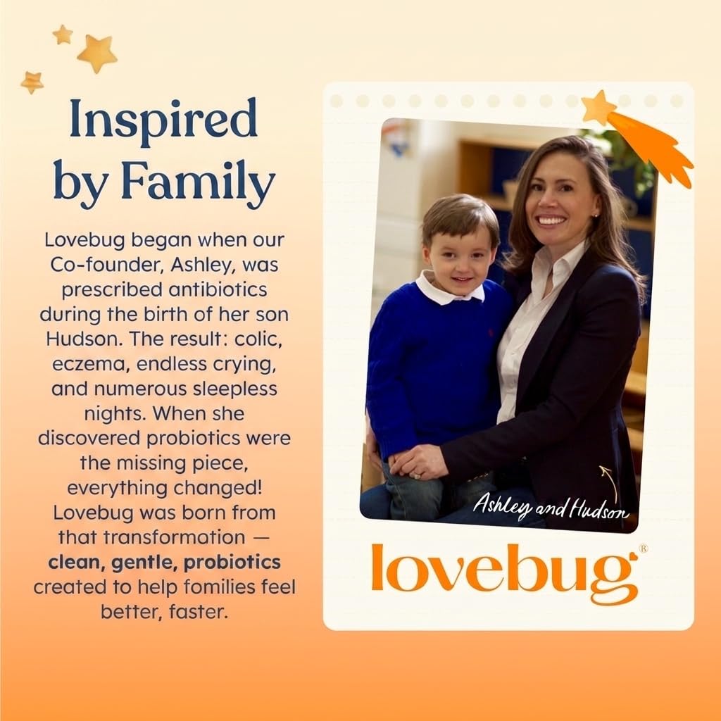 LoveBug Probiotics Maximum Strength Supplement, 50 Billion CFU
