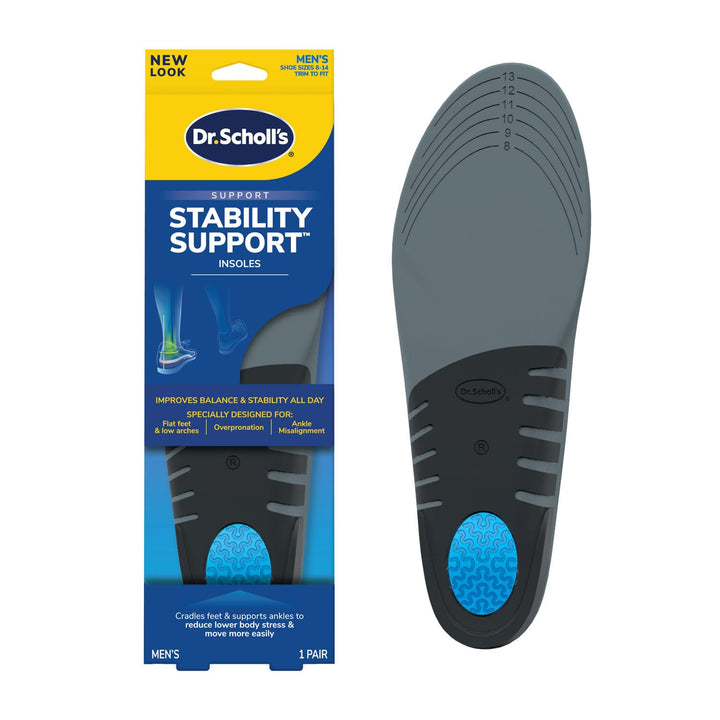 Dr. Scholl's Stabilizing Support Insole, Men's 8-14, Trim to Fit