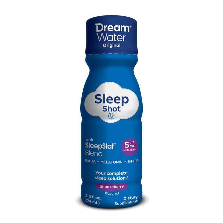Dream Water Natural Sleep Aid Shot, Snoozeberry, 4 Count