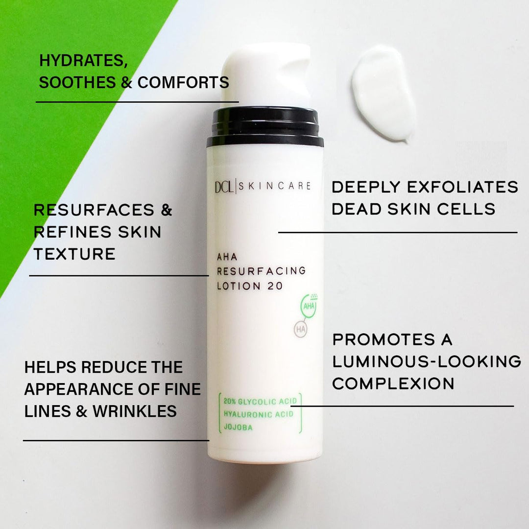 DCL Skincare AHA Resurfacing Lotion, 20% Glycolic Acid, 1.7 fl oz