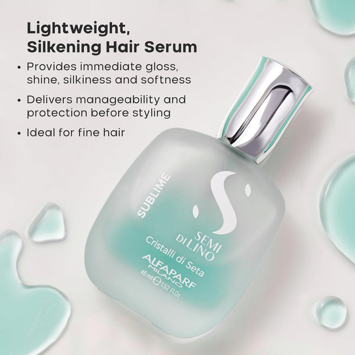 Alfaparf Semi Di Lino Sublime Cristalli Di Seta Hair Serum, 45 ml