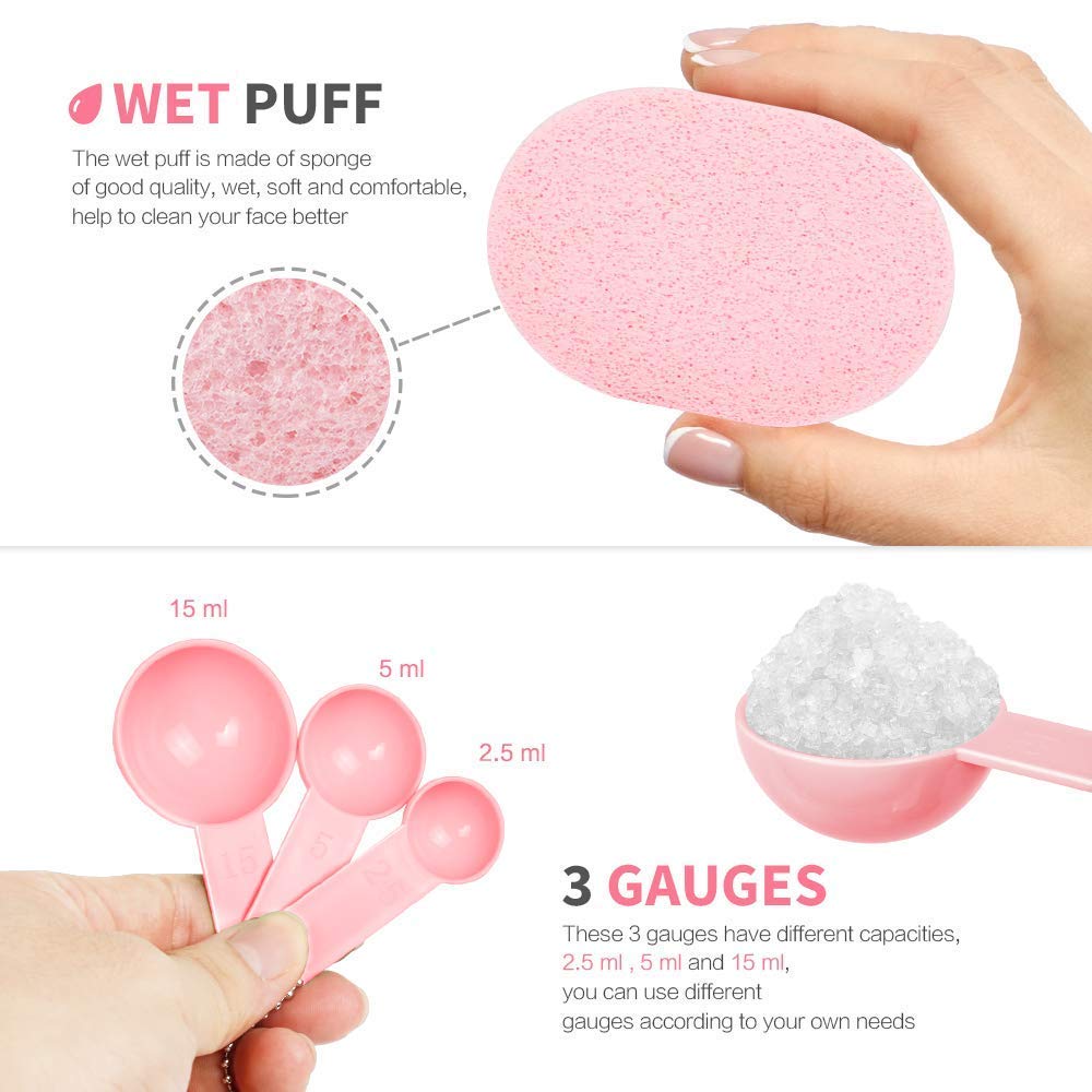 Teenitor Facemask Mixing Tool Set, Pink, 8 Count, Pack of 8