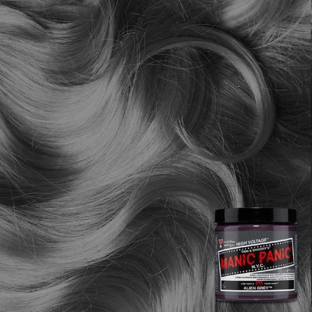MANIC PANIC Alien Grey Hair Dye Classic, 8 fl oz