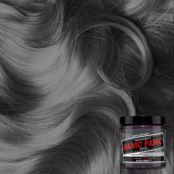 MANIC PANIC Alien Grey Hair Dye Classic, 8 fl oz
