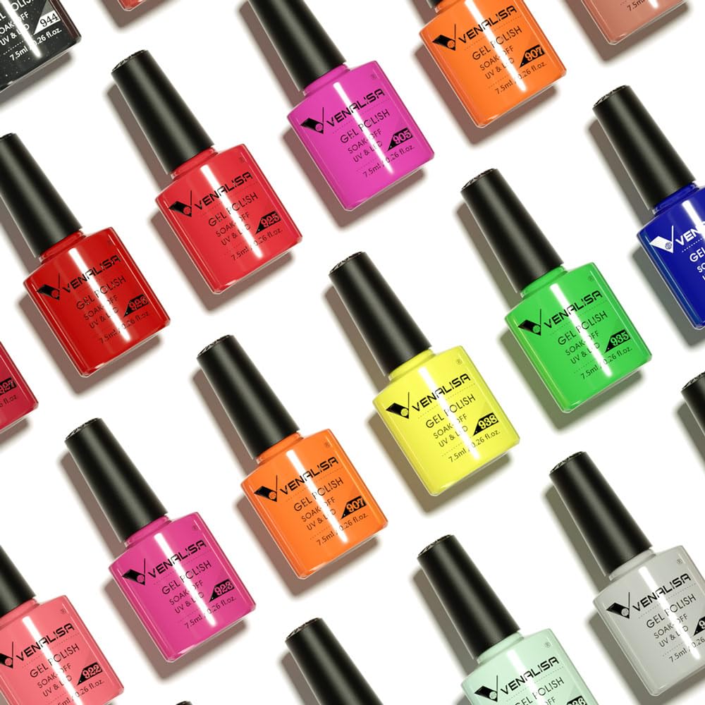 V Venalisa Gel Nail Polish Kit, VIP3 Set, 65 Count