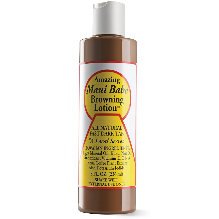 Maui Babe Browning Lotion, All Natural Fast Dark Tan, 8 fl oz