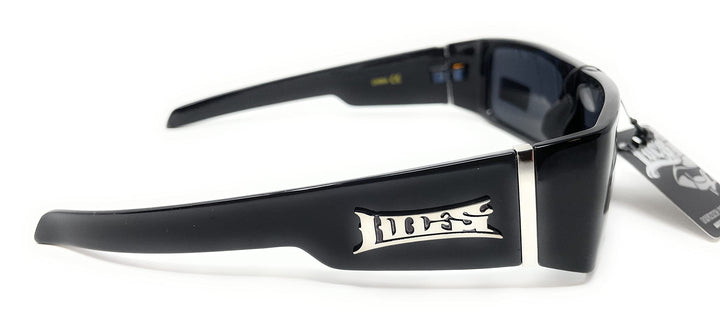 Locs Hard Core Cholo Gangster Square Rectangular Mad Dog Sunglasses, Black