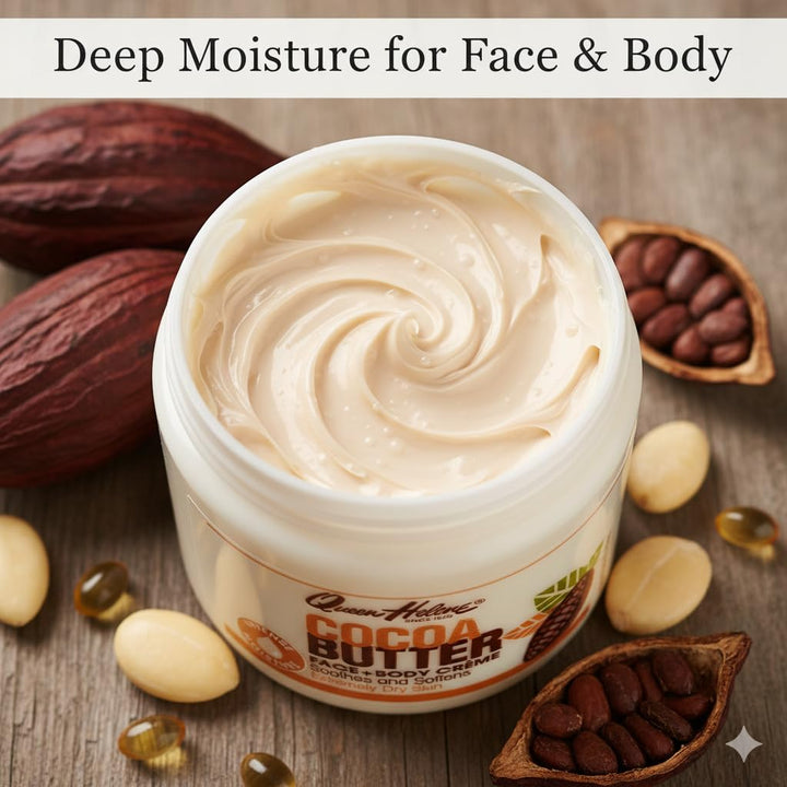 Queen Helene Cocoa Butter Face & Body Cream, 4.8 oz