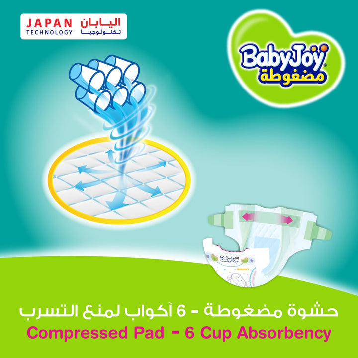 BabyJoy Compressed Diaper, New Born Size 1, 68 Count