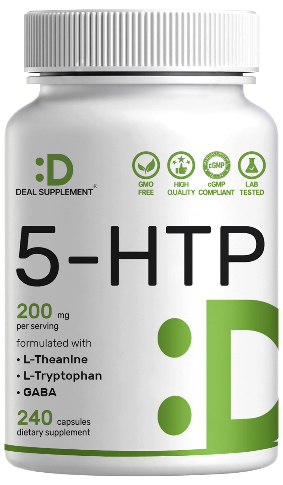 Eagleshine Vitamins 5-HTP Capsules, 200 mg, 180 Count