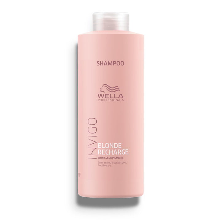 Wella Professionals Invigo Blonde Recharge Color Refreshing Shampoo, 1 l