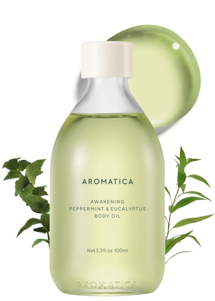 AROMATICA Awakening Body Oil, Peppermint & Eucalyptus, 100 ml