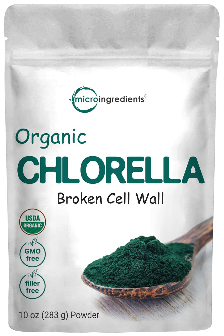 Micro Ingredients Organic Chlorella Powder, 10 oz