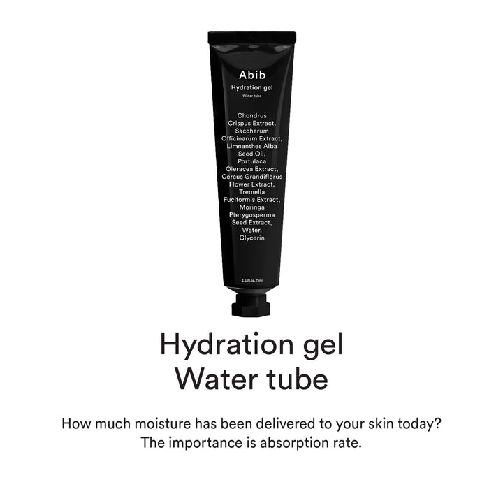 Abib Hydration Gel Water Tube, Black and White, 75 ml