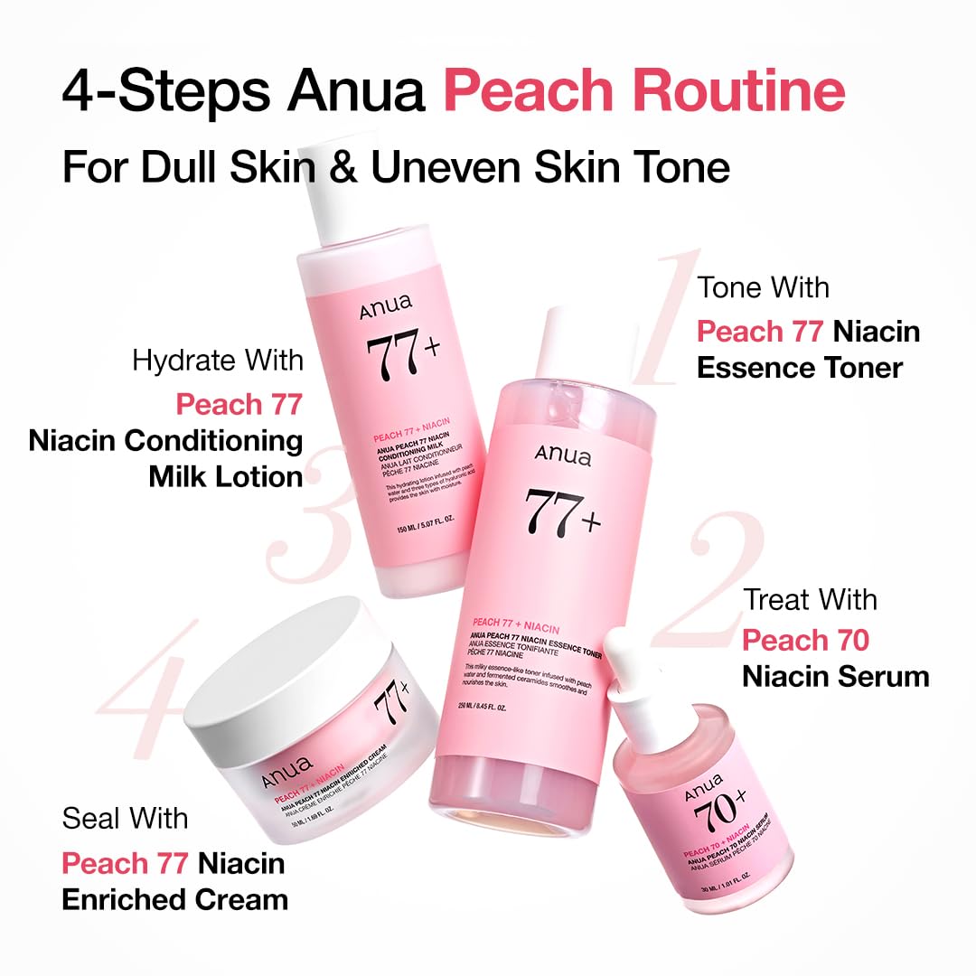 ANUA Peach 70 Niacinamide Serum, 1.01 fl oz