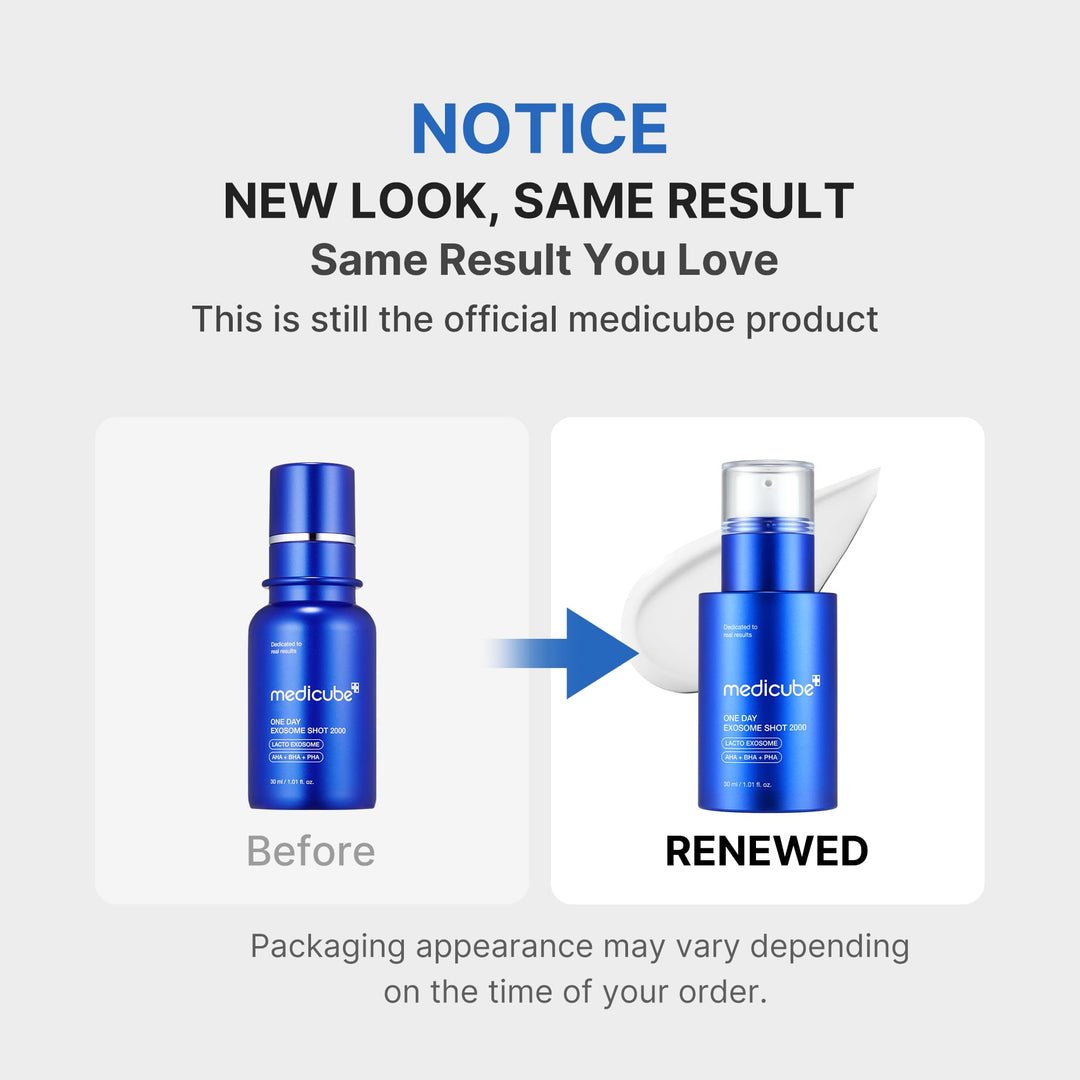 medicube Zero Exosome Shot 7500 PPM Spicule Facial Serum, 1.01 fl oz