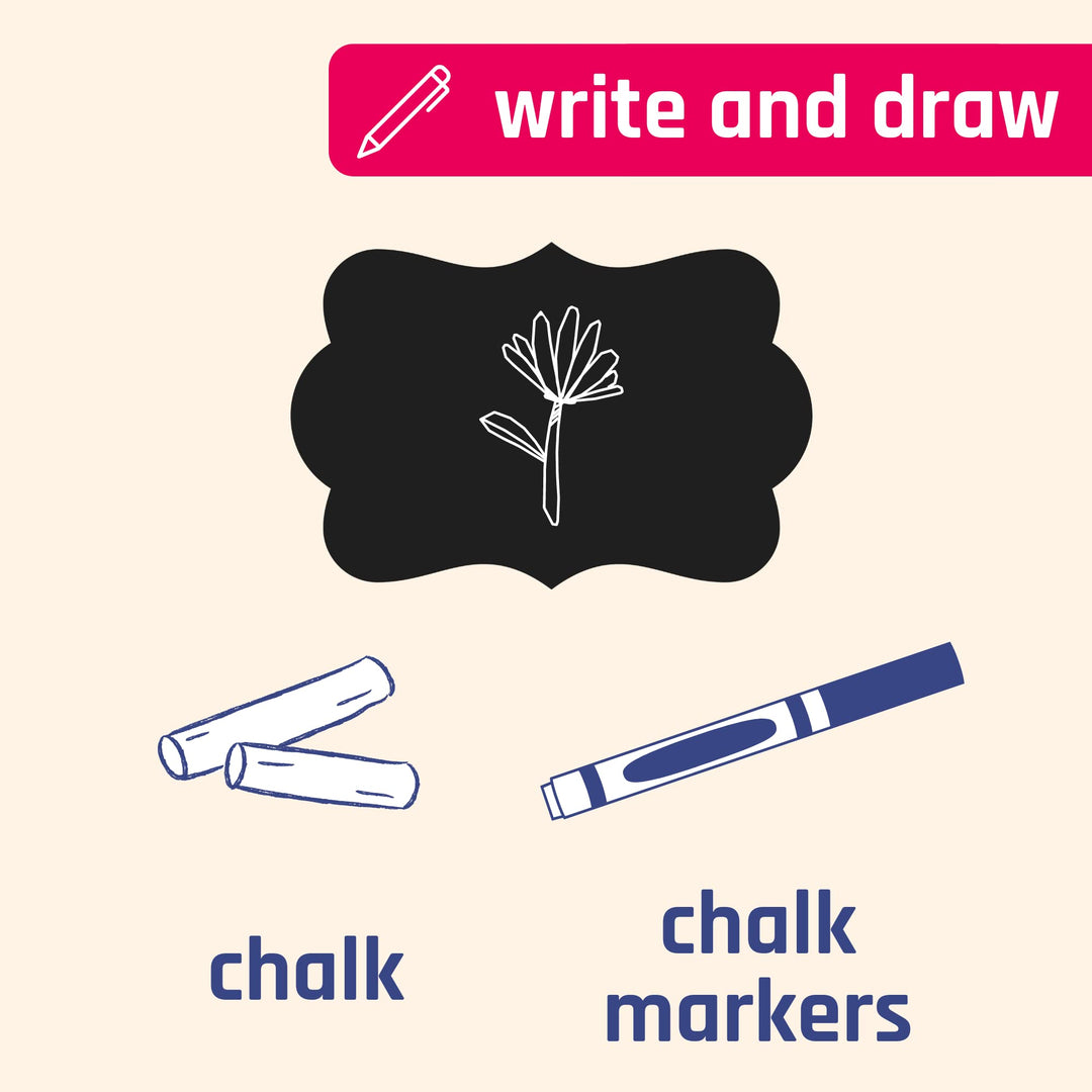 TownStix Chalkboard Labels Stickers, Cloud Design, 6 x 4, 50 Count