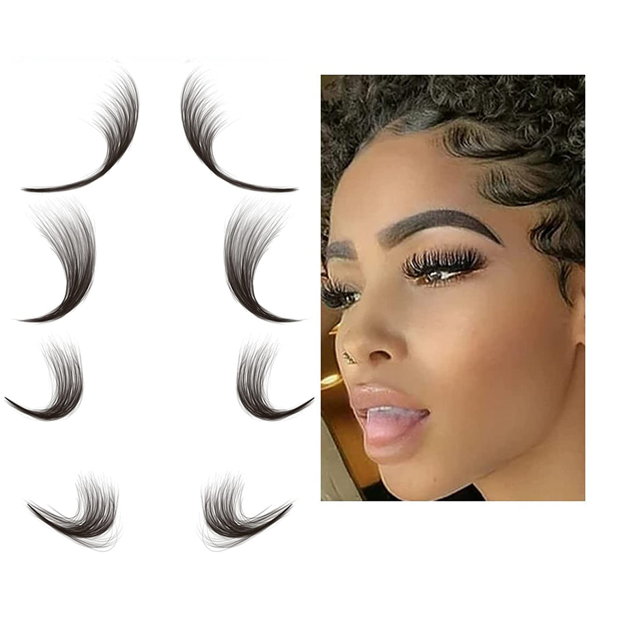 dadop Temporary Baby Hair Tattoo Stickers, E