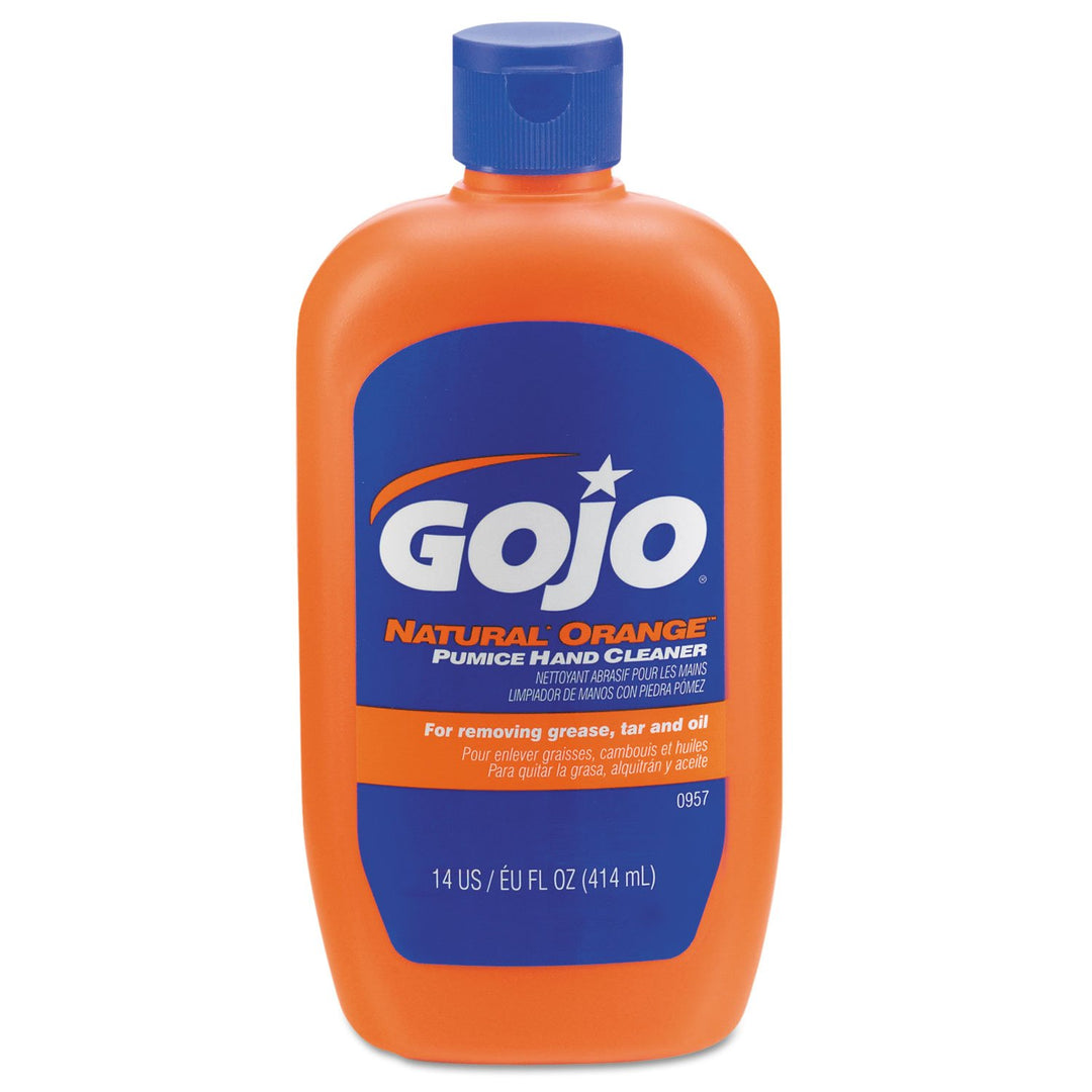 GOJO Natural Orange Pumice Hand Cleaner, Orange, 14 fl oz