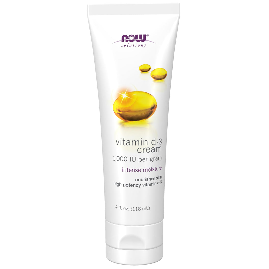 NOW Vitamin D-3 Cream, 4 fl oz