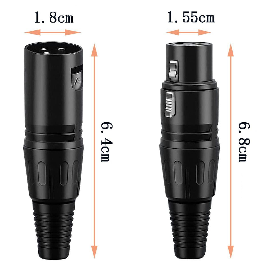 SAHENITEANA XLR Solder Connector, 5 Male and 5 Female, 10 Count