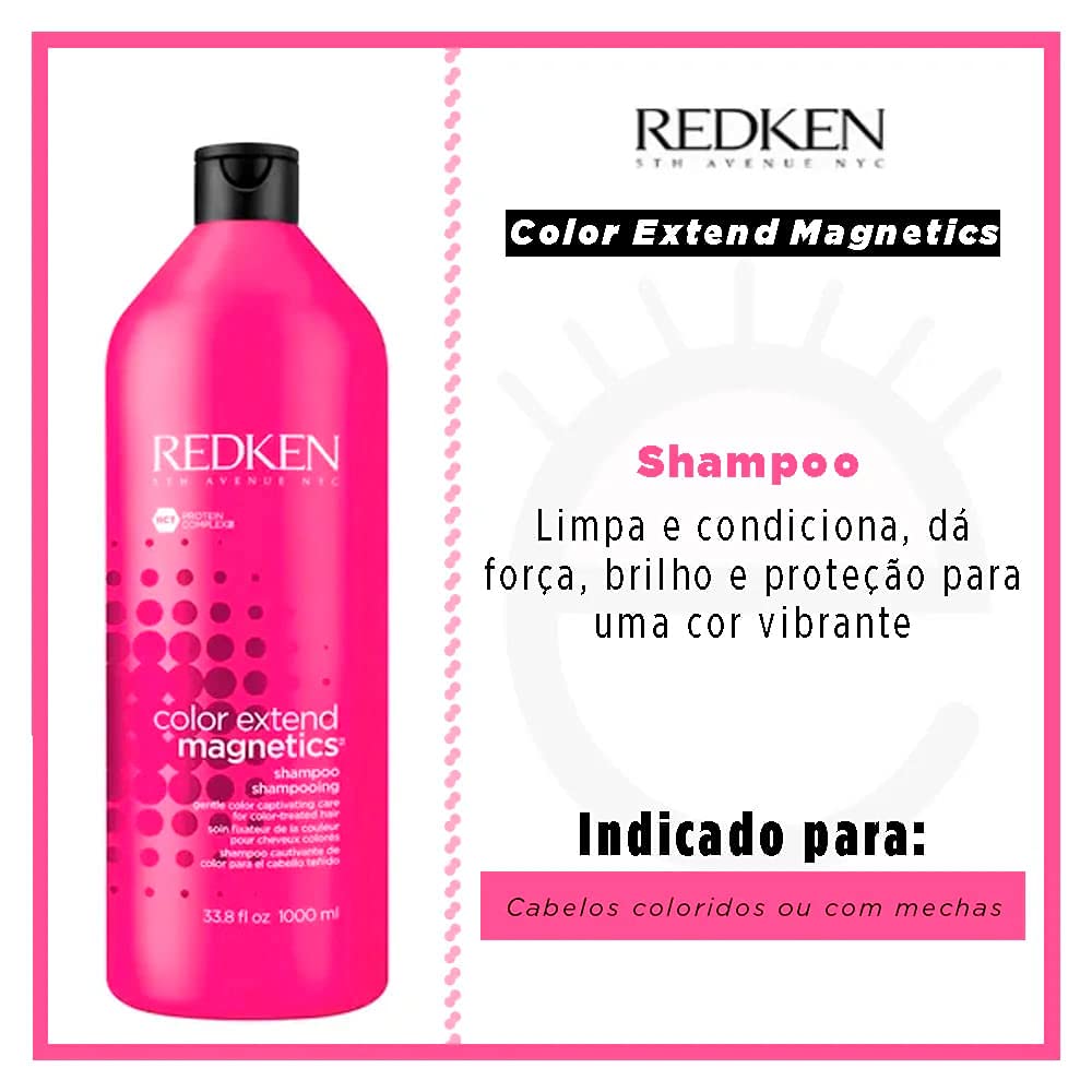 Redken Color Extend Magnetics Shampoo, 33.8 fl oz