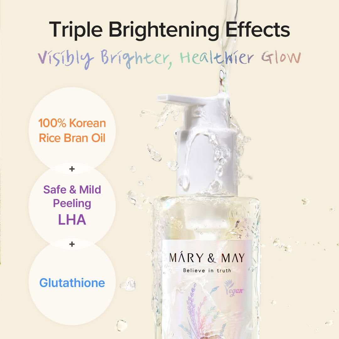 Mary&May Rice Glutathione LHA Cleansing Oil, 6.76 fl oz