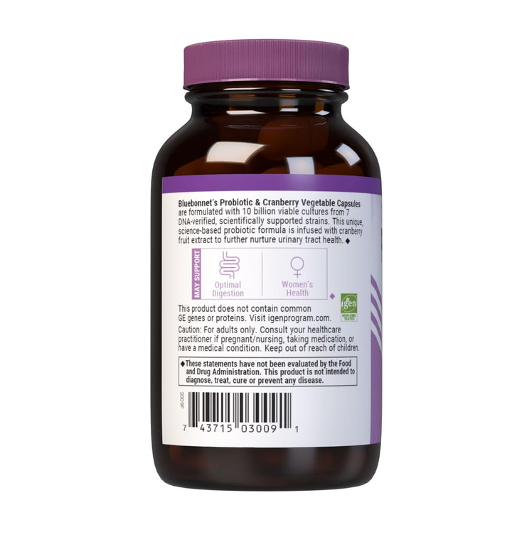 BlueBonnet Ladies' Probiotic and Cranberry, 10 Billion CFU, 30 Count