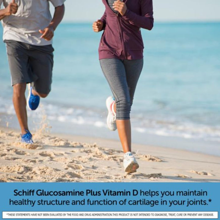 Schiff Glucosamine 2000mg with Vitamin D3 and Hyaluronic Acid, 150 Count