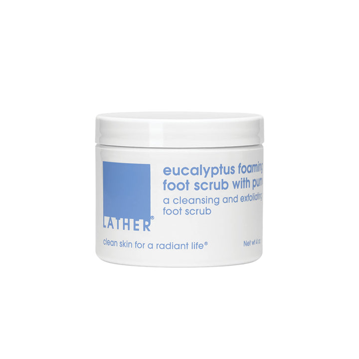 LATHER Eucalyptus Foaming Foot Scrub, 4 oz