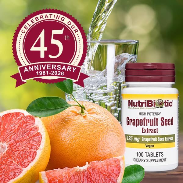 NutriBiotic Grapefruit Seed Extract, 125 mg, 100 Count