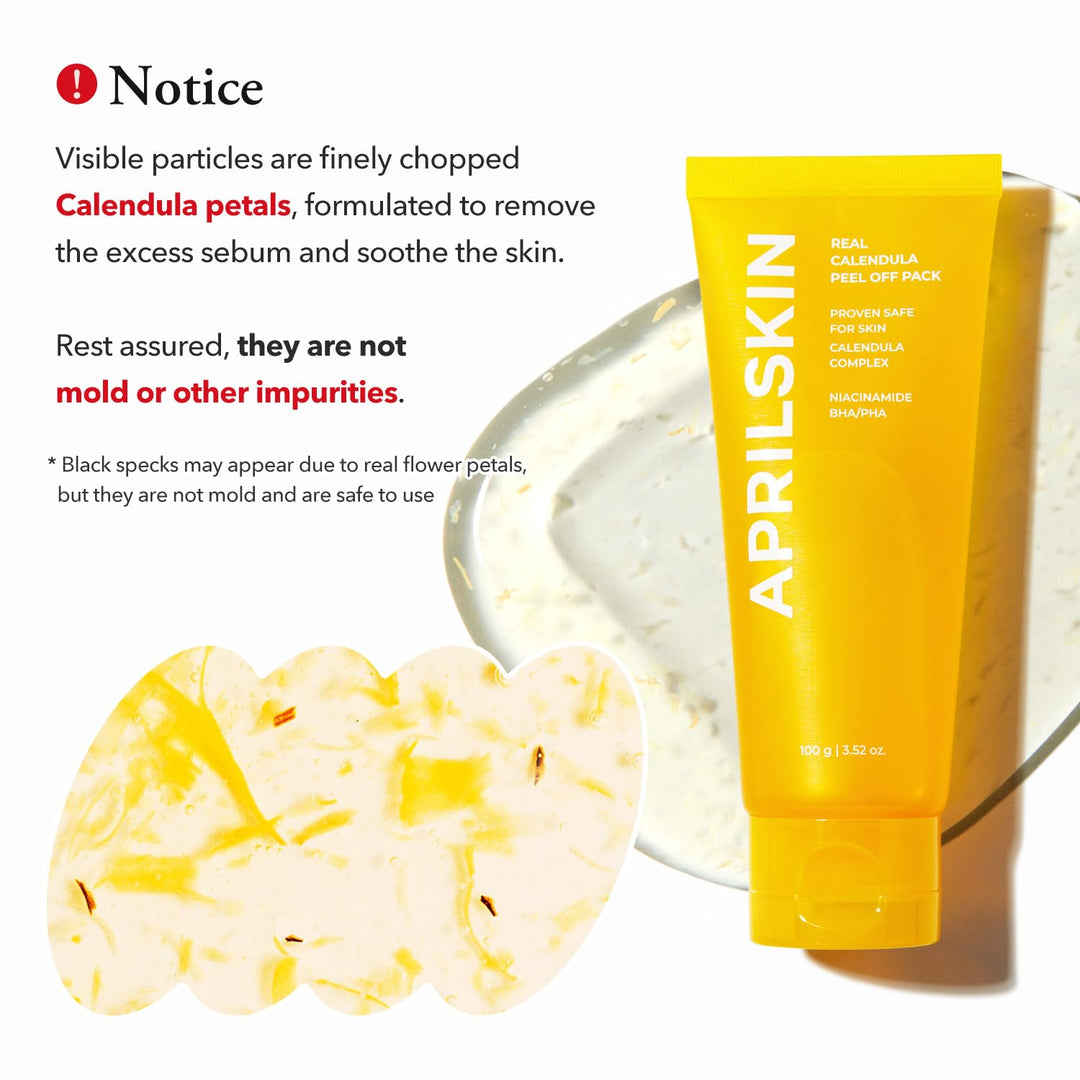 APRILSKIN Calendula Flower-Infused Facial Peel Off Mask, 3.52 fl oz