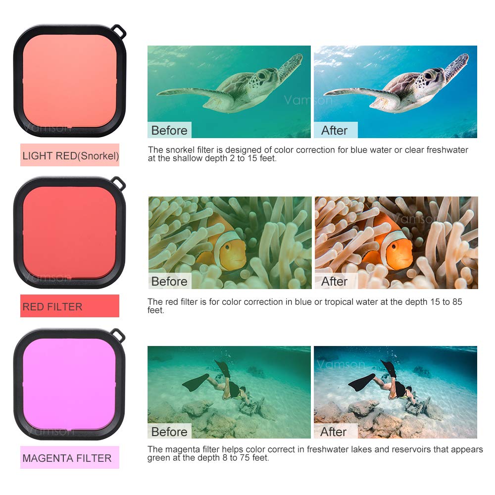 Vamson Accessories Kit for GoPro Hero 12 11 10 9, 64 Count